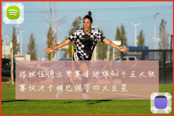 格林伍德法甲赛季进球43个五大联赛仅次于姆巴佩等四大巨星